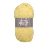 FabFinds Baby Double Knitting Wool Yarn Soft Chunky for Scarf Crochet Machine Washable (Pale Yellow, 20)