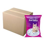FabFinds Cat Litter Antibacterial Silica Gel Non-clumping Long Lasting Odour Control Dust Free Cat Litter 3.8L (16 Pack)