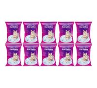 FabFinds Cat Litter Antibacterial Silica Gel Non-clumping Long Lasting Odour Control Dust Free Cat Litter 3.8L (10 Pack)