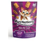 FabFinds Cat Treats Tasty Snacks with Taurine for Healthy Eyes & Heart Resalable Pack (Beef, 1X200g)