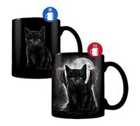 FabFinds Coffee Mug with Handle Giftable Tea Mug Coffee (Bat Cat Heat Change)