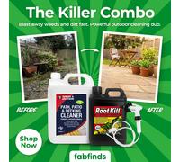 FabFinds Garden Cleaning and Weed Control Bundle Patio Cleaner and Weedkiller Set