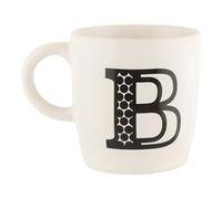 FabFinds Hugga Mug with Initials Classic Ceramic Mug Large Gift Coffee Cups 330ml (B)