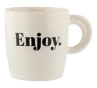 FabFinds Hugga Mug with Initials Classic Ceramic Mug Large Gift Coffee Cups 330ml (Enjoy)