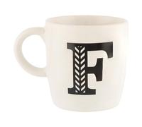 FabFinds Hugga Mug with Initials Classic Ceramic Mug Large Gift Coffee Cups 330ml (F)