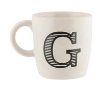 FabFinds Hugga Mug with Initials Classic Ceramic Mug Large Gift Coffee Cups 330ml (G)