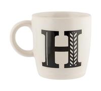 FabFinds Hugga Mug with Initials Classic Ceramic Mug Large Gift Coffee Cups 330ml (H)