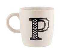 FabFinds Hugga Mug with Initials Classic Ceramic Mug Large Gift Coffee Cups 330ml (P)