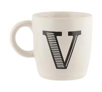 FabFinds Hugga Mug with Initials Classic Ceramic Mug Large Gift Coffee Cups 330ml (V)