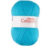 FabFinds Luxury 100% Acrylic Knitting Wool Yarn Soft Chunky for Scarf Crochet Blue 200g