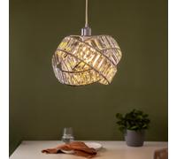 Fabfinds Modern 3 Tier Interlocking Lamp Shade Acylic Crystal 31Cm