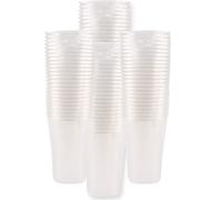 FabFinds Plastic Cups Clear Plastic Glasses Clear Cups (400, Half Pint)