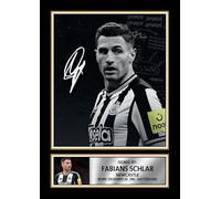 Fabian Schär Signed Autograph Poster Print - Newcastle United Football Memorabilia, A2 Poster + Black Frame
