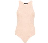 Fabiana Filippi halterneck bouclé-knit bodysuit - Orange 40