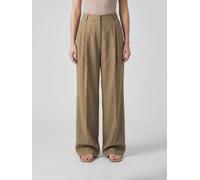 FABIANA FILIPPI Linen Blend Wide Leg Trousers - Size: 42 - female