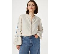Fabienne Chapot Harry Blouse Warm White/blue size 34 | Blouses Outlet | Women | White 34