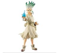 FABIIA 20Cm Limited Edition Tronzo Original Banpresto Dr. Stone Senku Ishigami Figure of Stone World Kingdom of Science Senkuu Action Figure Toys Doll Desktop Decoration