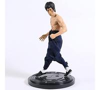 FABIIA Detachable 28Cm New Limited Edition Commemorative Bruce Lee Dragon Fighting Tiger Three-Headed Sculpture Real Clothes Pvc Action Figure Collectible Desktop Statue Ornaments Model Toy Dol/with G