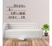 Fabillo Teen Boys And Girls Bed With Storage Sleeping Surface 135 X 199 Cm Cream Left