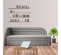 Fabillo Teen Boys And Girls Bed With Storage Sleeping Surface 135 X 199 Cm Grey Left