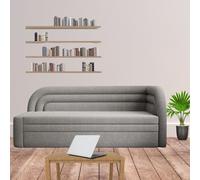 Fabillo Teen Boys And Girls Bed With Storage Sleeping Surface 135 X 199 Cm Grey Right