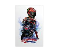 Fabio Quartararo MotoGP Racing Poster Canvas Poster Wall Art Decor Print Picture Paintings for Living Room Bedroom Decoration 24x36inch(60x90cm)