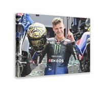 Fabio Quartararo MotoGP World Champion Poster Canvas Poster Bedroom Decor Landscape Office Room Decor Gift 20x30inch(50x75cm)