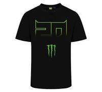 Fabio Quartararo Official MotoGP 20 Dual Sponsor T-Shirt - Black - XL, Black