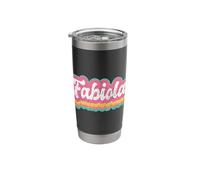 Fabiola First Name Girl Vintage 70s 80s Personalized Stainless Steel Insulated Tumbler