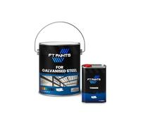 FabioT. FT Paints 1.1L Kit 1K Acrylic Topcoat Matt Finish Paint for Galvanised Steel- RAL 7040-Window Grey