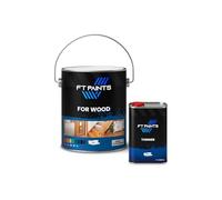 FabioT. FT Paints 1.1L Kit Synthetic Paint with Satin Matt For Wood-RAL 3020-Traffic Red