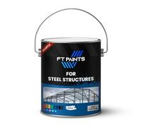 FabioT. FT Paints 100ml Sample Texture Paint with Semi Gloss Finish for Steel Structures- RAL 7035-Light Grey