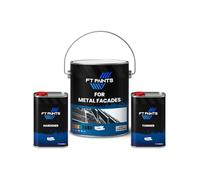 FabioT. FT Paints 2.75L Kit Heavy-Duty Paint with Gloss Finish for Metal Facades- RAL 7016-Anthracite Grey
