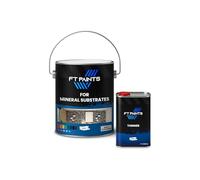 FabioT. FT Paints 2.8L Kit Vinyl Paint with Satin-Matt Coating for Mineral Substrates- RAL 7042-Traffic Grey A