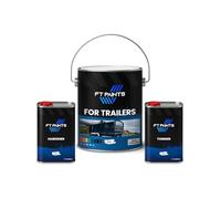 FabioT. FT Paints 20.0 L Kit High-Coverage Paint with Satin Finish for Trailers- RAL 7001-Silver Grey