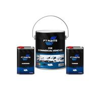 FabioT. FT Paints 20.0L Kit Texture Paint with Semi Gloss Finish for Commercial Vehicles- RAL 9005-Jet Black