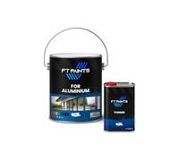 FabioT. FT Paints 5.5 L Kit Topcoat Satin-Matt Paint for Aluminium-RAL 7001-Silver Grey