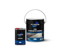 FabioT. FT Paints 5.50L Kit Floor Paint with Semi Gloss Finish for Concrete Floors- RAL 7012-Basalt Grey