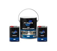 FabioT. FT Paints 6.333L Kit 2K Anti-Slip Floor Paint with E9005 Hardener (Standard Drying) For Industrial Floors- RAL 9010-Pure White