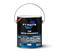 FabioT. FT Paints Sample 100ml 2K Anti-Slip Floor Paint with E9006 Hardener (Fast Drying) For Metal Walkways- RAL 1003-Signal Yellow