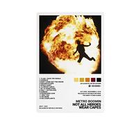 FABIVA 21 Savage Metro Boomin Not All Heros Wear Capes Album Cover Canvas Poster Bedroom Decor Sports Landscape Office Room Decor Gift Unframe-style 12x18inch(30x45cm)