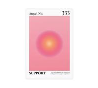FABIVA Angel Number 333 Law Of Attraction Canvas Poster Wall Art Decor Print Picture Paintings for Living Room Bedroom Decoration Unframe-style 08x12inch(20x30cm)