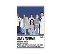 FABIVA Grey's Anatomy Poster TV Show Poster Canvas Poster Wall Art Decor Print Picture Paintings for Living Room Bedroom Decoration Unframe-style 08x12inch(20x30cm)