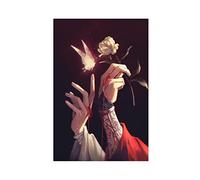 FABIVA Heaven Official's Blessing Hands TGCF Hua Cheng Butterfly Canvas Poster Bedroom Decor Sports Landscape Office Room Decor Gift Unframe-style 08x12inch(20x30cm)