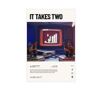 FABIVA It Takes Two (2021) Video Game Poster Canvas Poster Wall Art Decor Print Picture Paintings for Living Room Bedroom Decoration Unframe-style 08x12inch(20x30cm)