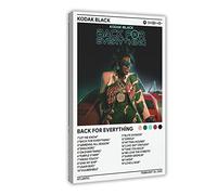 FABIVA Kodak Black - Back for Everything Album Cover Canvas Poster Wall Art Decor Print Picture Paintings for Living Room Bedroom Decoration Frame-style 08x12inch(20x30cm)
