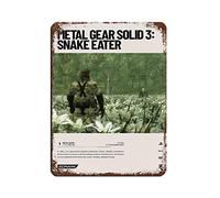 FABIVA Metal Gear Solid 3 Snake Eater (2004) Video Game Poster Tin Sign Vintage Metal Pub Club Cafe Bar Home Wall Art Decoration Poster Retro 12x16inch(30x40cm)