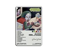 FABIVA MF Doom Poster MM Food Album Cover Poster Tin Sign Vintage Metal Pub Club Cafe Bar Home Wall Art Decoration Poster Retro 8x12inch(20x30cm)