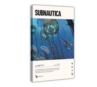 FABIVA Subnautica (2018) Video Game Poster Canvas Poster Wall Art Decor Print Picture Paintings for Living Room Bedroom Decoration Frame-style 08x12inch(20x30cm)