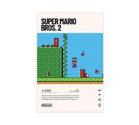 FABIVA Super Mario Bros. 2 (1988) Video Game Poster Canvas Poster Bedroom Decor Sports Landscape Office Room Decor Gift Unframe-style 08x12inch(20x30cm)